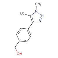 Chemical structure of [4-(1,5-dimethyl-1H-pyrazol-4-yl)phenyl]methanol - CSSB00085939213
