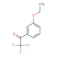 Chemical structure of 2-chloro-1-(3-ethoxyphenyl)-2,2-difluoroethan-1-one - CSSB00013232117