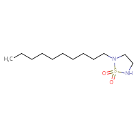 Chemical structure of 2-decyl-1λ⁶,2,5-thiadiazolidine-1,1-dione - CSMB02164646000
