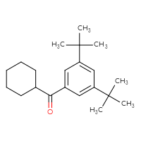 Chemical structure of cyclohexyl(3,5-di-tert-butylphenyl)methanone - CSSB21103684757
