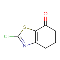 Chemical structure of 2-chloro-4,5,6,7-tetrahydro-1,3-benzothiazol-7-one - CSSB00010871803