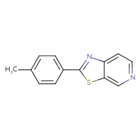 Chemical structure of 2-(4-methylphenyl)-[1,3]thiazolo[5,4-c]pyridine - CSSB21253047058