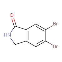 Chemical structure of 5,6-dibromo-2,3-dihydro-1H-isoindol-1-one - CSSB00010205311