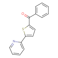 Chemical structure of 2-(5-benzoylthiophen-2-yl)pyridine - CSSB03591396601