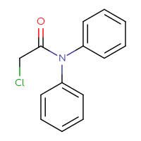 Chemical structure of 2-chloro-N,N-diphenylacetamide - CSSB00015198546