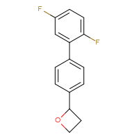 Chemical structure of 2-{2',5'-difluoro-[1,1'-biphenyl]-4-yl}oxetane - CSSB00102692908