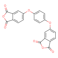Chemical structure of 5-{4-[(1,3-dioxo-1,3-dihydro-2-benzofuran-5-yl)oxy]phenoxy}-1,3-dihydro-2-benzofuran-1,3-dione - CSSB00020642758