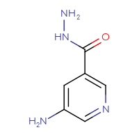 Chemical structure of 5-aminopyridine-3-carbohydrazide - CSSB00011016927