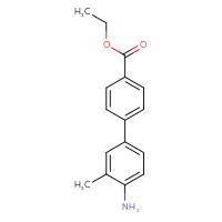 Chemical structure of ethyl 4'-amino-3'-methyl-[1,1'-biphenyl]-4-carboxylate - CSSB06015752001