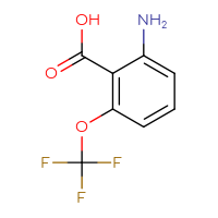 Chemical structure of 2-amino-6-(trifluoromethoxy)benzoic acid - CSSB00010196905
