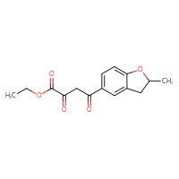 Chemical structure of ethyl 4-(2-methyl-2,3-dihydro-1-benzofuran-5-yl)-2,4-dioxobutanoate - CSSB02258343786