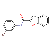 Chemical structure of N-(3-bromophenyl)-1-benzofuran-2-carboxamide - CSSB00000580049