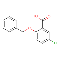 Chemical structure of 2-(benzyloxy)-5-chlorobenzoic acid - CSSB00000190945