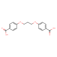 Chemical structure of 4-[3-(4-carboxyphenoxy)propoxy]benzoic acid - CSSB00015324345