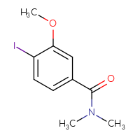 Chemical structure of 4-iodo-3-methoxy-N,N-dimethylbenzamide - CSSB00021034016