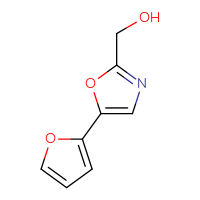 Chemical structure of [5-(furan-2-yl)-1,3-oxazol-2-yl]methanol - CSSB00009846019