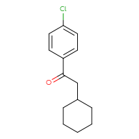 Chemical structure of 1-(4-chlorophenyl)-2-cyclohexylethan-1-one - CSSB00011267692