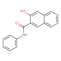 Chemical structure of 3-hydroxy-N-phenylnaphthalene-2-carboxamide - CSSB00000698344