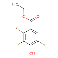 Chemical structure of ethyl 2,3,5-trifluoro-4-hydroxybenzoate - CSSB00010189710