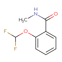 Chemical structure of 2-(difluoromethoxy)-N-methylbenzamide - CSSB00000192167