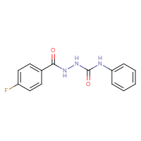 Chemical structure of 4-fluoro-N-[(phenylcarbamoyl)amino]benzamide - CSSB00020584846