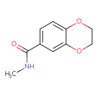 Chemical structure of N-methyl-2,3-dihydro-1,4-benzodioxine-6-carboxamide - CSSB00000159952
