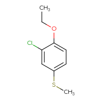 Chemical structure of 2-chloro-1-ethoxy-4-(methylsulfanyl)benzene - CSSB00010142249