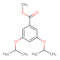 Chemical structure of methyl 3,5-bis(propan-2-yloxy)benzoate - CSSB00020627765