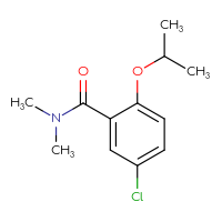 Chemical structure of 5-chloro-N,N-dimethyl-2-(propan-2-yloxy)benzamide - CSSB00033451735