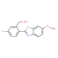 Chemical structure of [5-fluoro-2-(6-methoxy-1,3-benzothiazol-2-yl)phenyl]methanol - CSSB02542055907