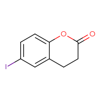 Chemical structure of 6-iodo-3,4-dihydro-2H-1-benzopyran-2-one - CSSB00010113778