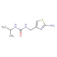 Chemical structure of 1-[(2-amino-1,3-thiazol-4-yl)methyl]-3-(propan-2-yl)urea - CSSB00102715465