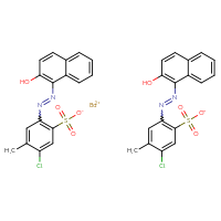 Chemical structure of barium(2+) bis(5-chloro-2-[2-(2-hydroxynaphthalen-1-yl)diazen-1-yl]-4-methylbenzene-1-sulfonate) - CSSB07093952654