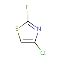 Chemical structure of 4-chloro-2-fluoro-1,3-thiazole - CSSB00011103414