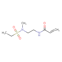 Chemical structure of N-[2-(N-methylethanesulfonamido)ethyl]prop-2-enamide - CSSB00115545843