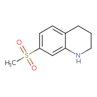 Chemical structure of 7-methanesulfonyl-1,2,3,4-tetrahydroquinoline - CSSB00000058027