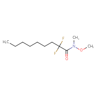 Chemical structure of 2,2-difluoro-N-methoxy-N-methylnonanamide - CSSB15027631695
