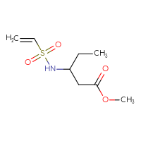 Chemical structure of methyl 3-ethenesulfonamidopentanoate - CSMB21332075248