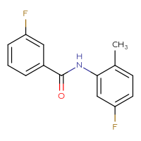 Chemical structure of 3-fluoro-N-(5-fluoro-2-methylphenyl)benzamide - CSSB00028011756
