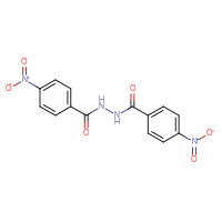 Chemical structure of 4-nitro-N'-(4-nitrobenzoyl)benzohydrazide - CSSB00102546600