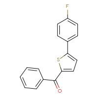 Chemical structure of [5-(4-fluorophenyl)thiophen-2-yl](phenyl)methanone - CSSB00160520462