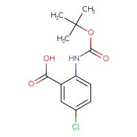 Chemical structure of 2-{[(tert-butoxy)carbonyl]amino}-5-chlorobenzoic acid - CSSB00011210696
