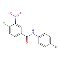Chemical structure of N-(4-bromophenyl)-4-chloro-3-nitrobenzamide - CSSB00041987737