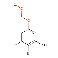 Chemical structure of 2-bromo-5-(methoxymethoxy)-1,3-dimethylbenzene - CSSB00013996556