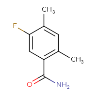 Chemical structure of 5-fluoro-2,4-dimethylbenzamide - CSSB00015999650