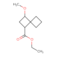 Chemical structure of ethyl 3-methoxyspiro[3.3]heptane-1-carboxylate - CSSB02129589655