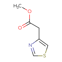 Chemical structure of methyl 2-(1,3-thiazol-4-yl)acetate - CSSB00012186404