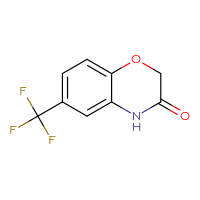Chemical structure of 6-(trifluoromethyl)-3,4-dihydro-2H-1,4-benzoxazin-3-one - CSSB00000184233