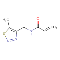 Chemical structure of N-[(5-methyl-1,2,3-thiadiazol-4-yl)methyl]prop-2-enamide - CSSB17434030914