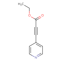 Chemical structure of ethyl 3-(pyridin-4-yl)prop-2-ynoate - CSSB00013243624